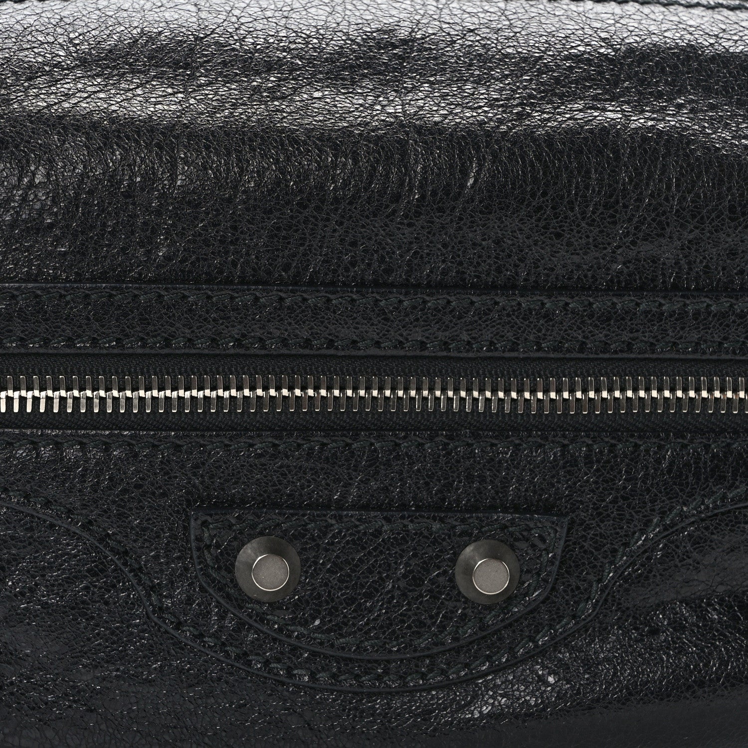 Balenciaga Lambskin Classic Hardware Neo Lift Hip Bag Black 8 of 10