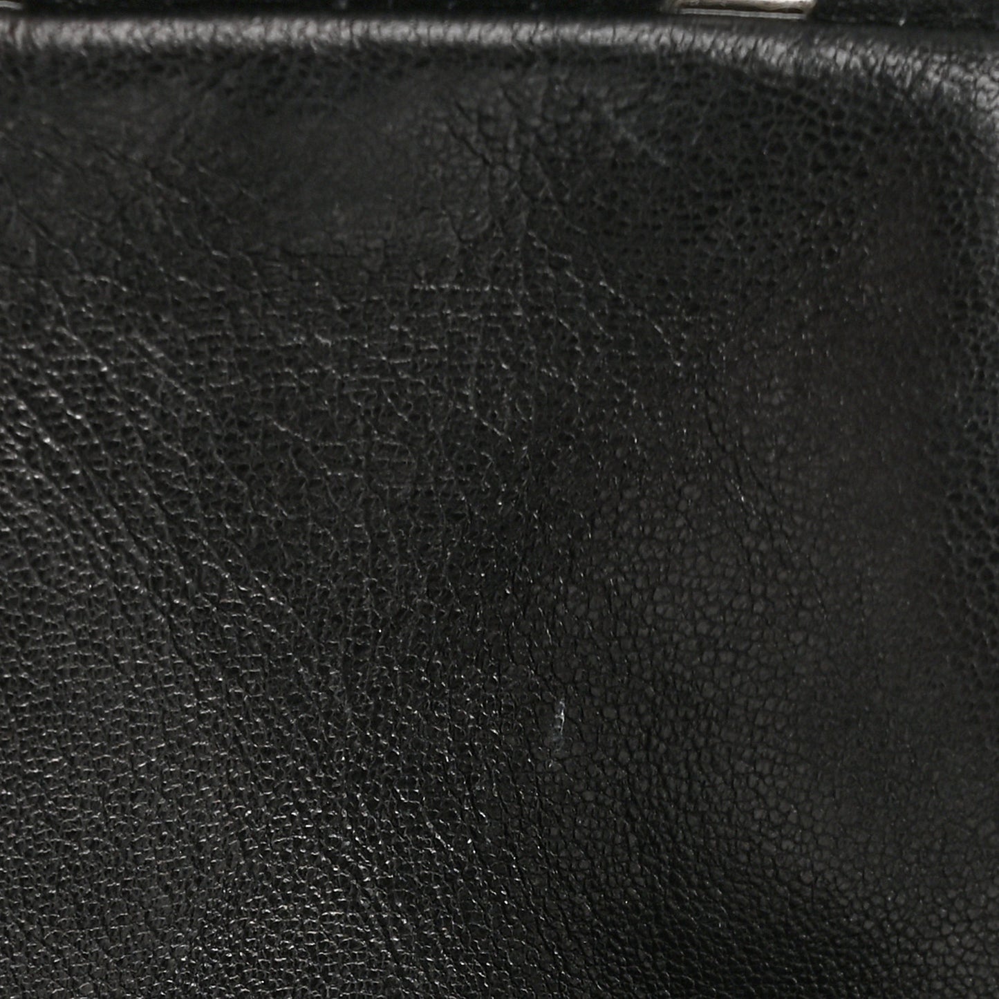 Lambskin Quilted Jumbo Icons Secret Label Flap Black