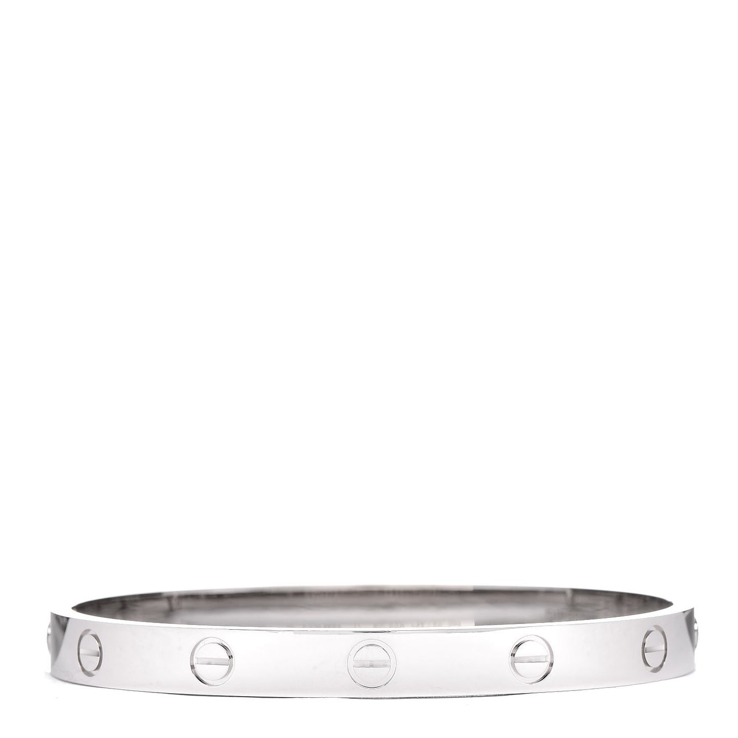 18K White Gold LOVE Bracelet 17