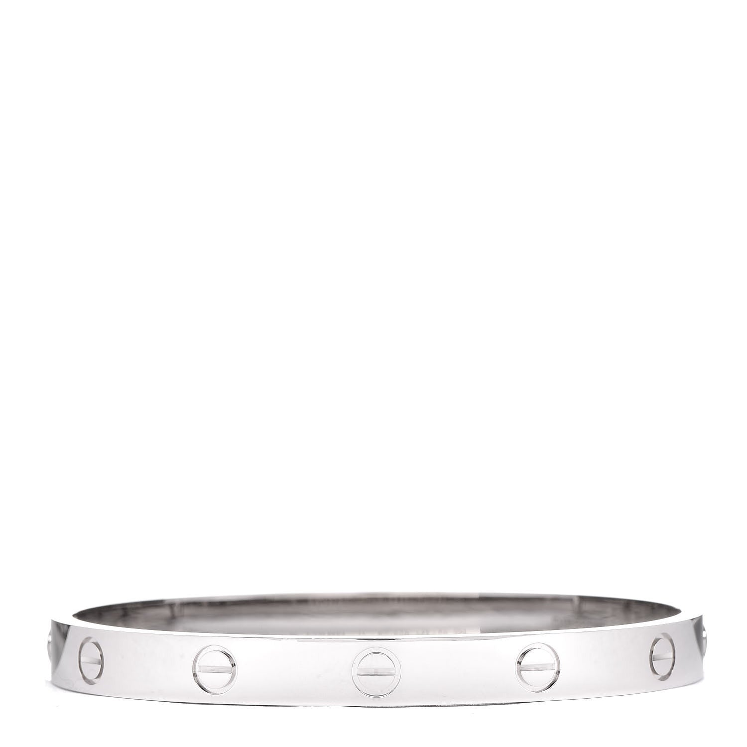 Cartier 18K White Gold LOVE Bracelet 17 3 of 7