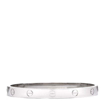 Cartier 18K White Gold LOVE Bracelet 17 3 of 7