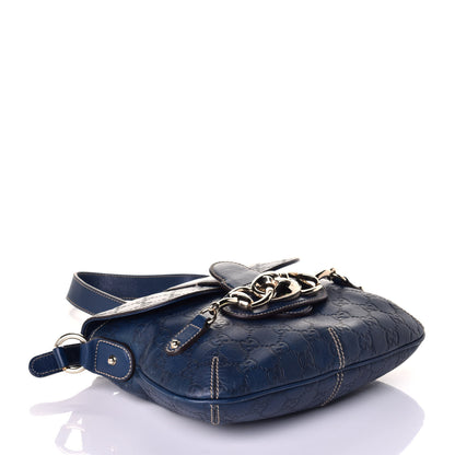Gucci Guccissima Wave Flap Bag Blue 4 of 10