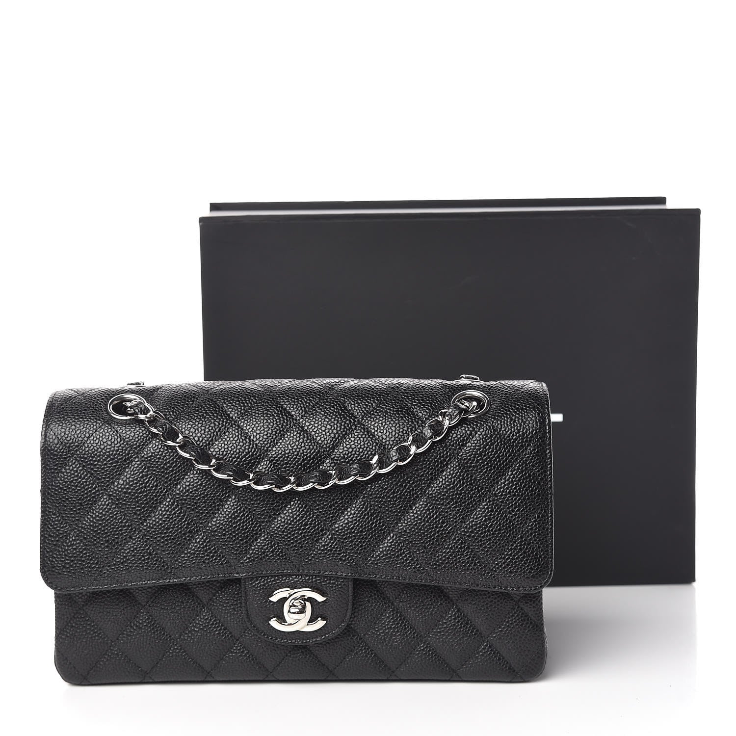 Chanel Caviar Quilted Medium Double Flap Black 11 of 11