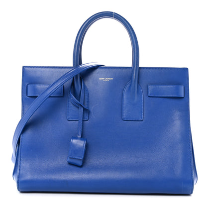 Saint Laurent Calfskin Small Sac De Jour Outremer 1 of 17
