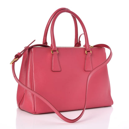 Prada Saffiano Small Galleria Double Zip Tote Peonia 3 of 8