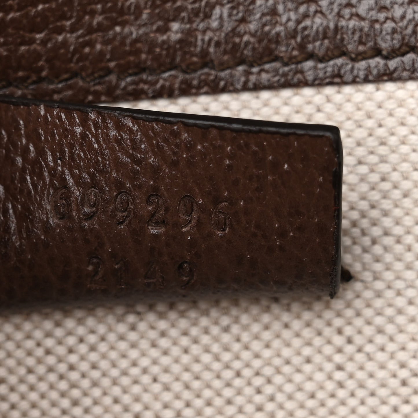 Monogram Jumbo GG Textured Dollar Calfskin Mini Horsebit 1955 Shoulder Bag Camel Ebony New Acero