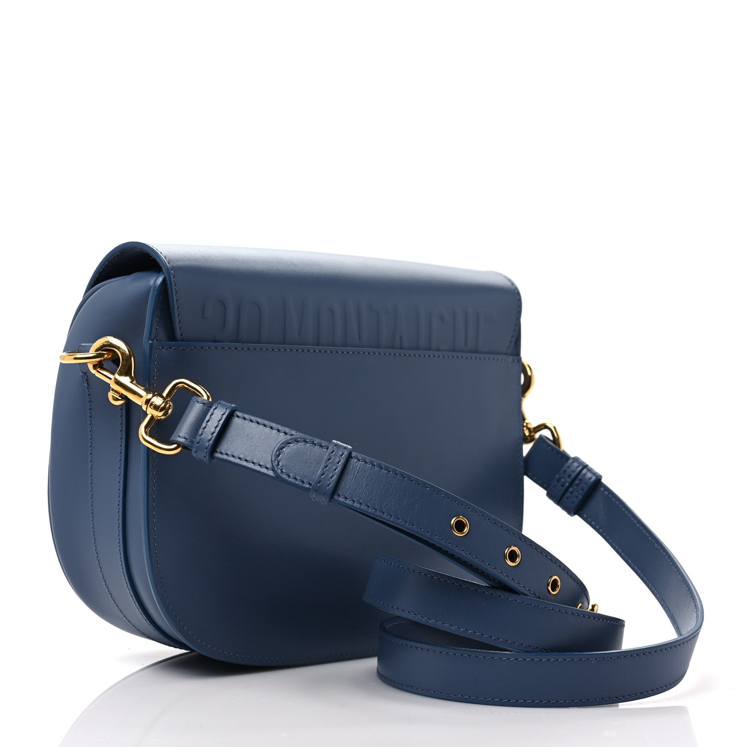 Christian Dior Box Calfskin Medium Bobby Flap Denim Blue 3 of 7
