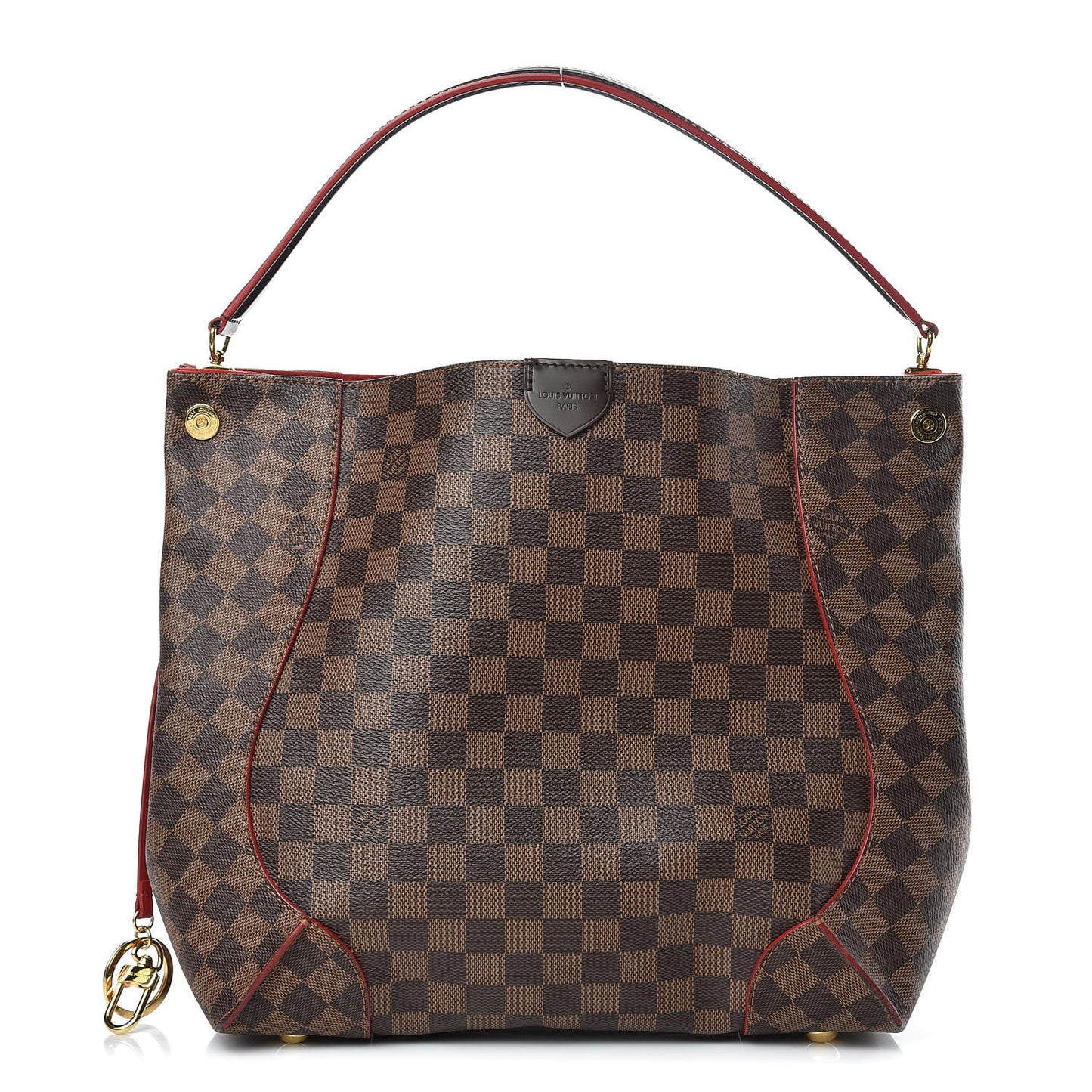 Damier Ebene Caissa Hobo Cherry