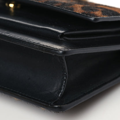 Saint Laurent Pony Hair Calfskin Leopard Print Medium Monogram 8 of 8