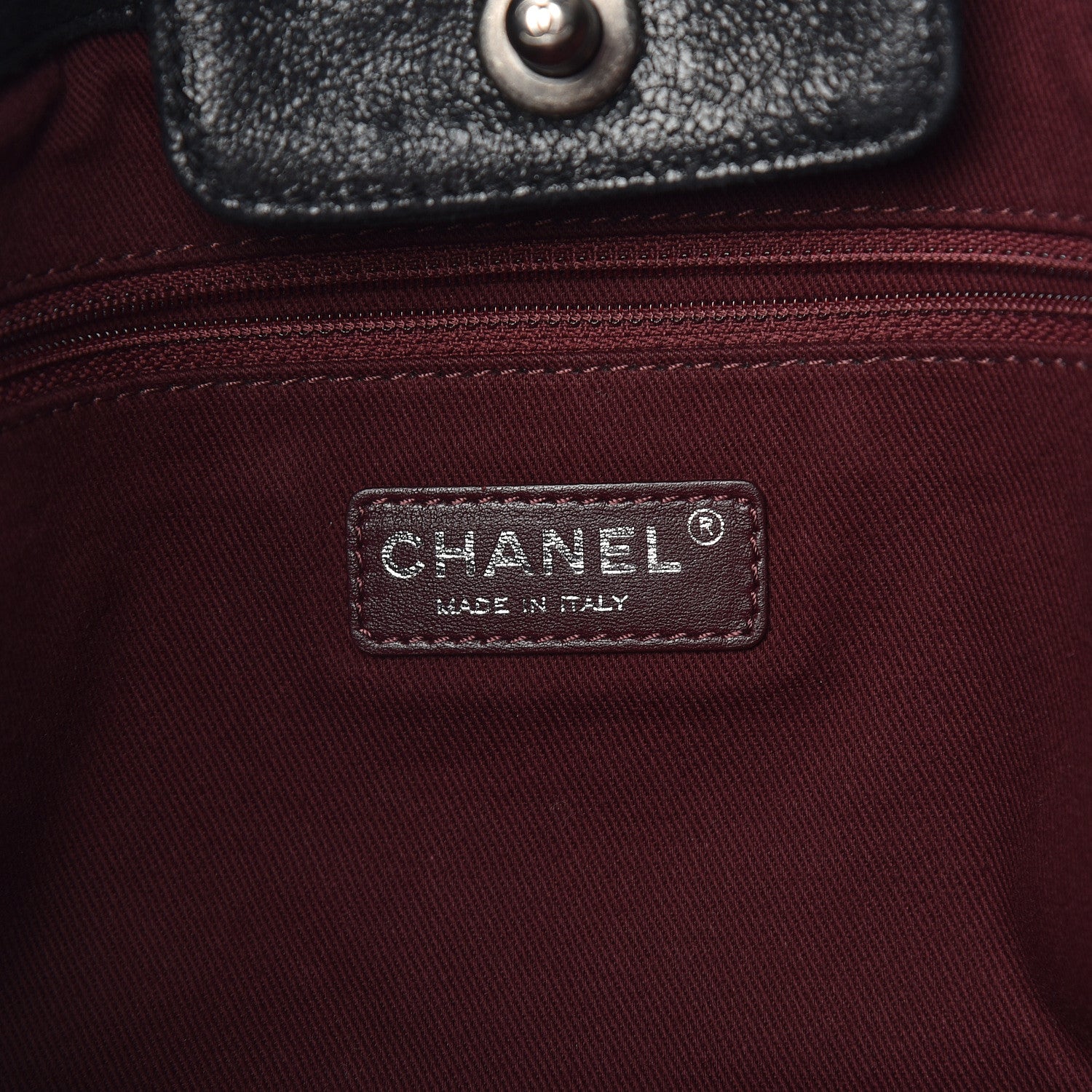 Chanel Goatskin Quilted Large Gentle Boy Shopping Tote Black 7 of 11