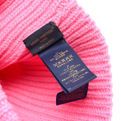 Louis Vuitton Wool Monogram LV Headline Beanie Hat Pink 5 of 5