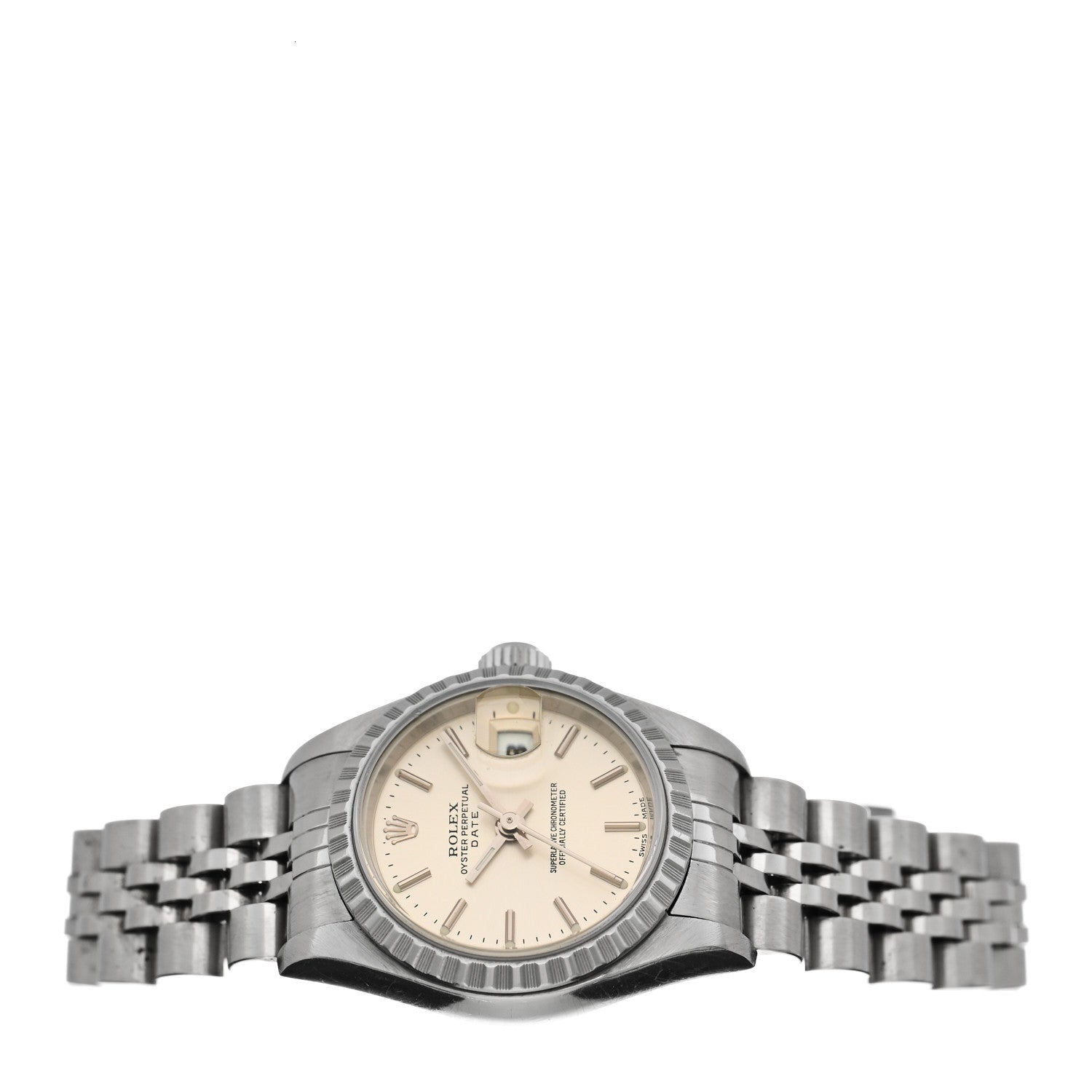 Rolex Stainless Steel 26mm Oyster Perpetual Date Watch Silver 79240 2 of 4