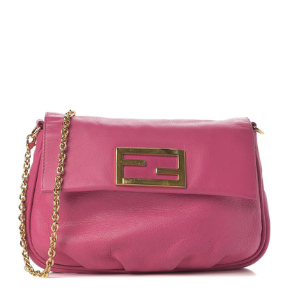 Fendi Vitello Flamingo Fendista Pouchette Crossbody Lampone 1 of 9