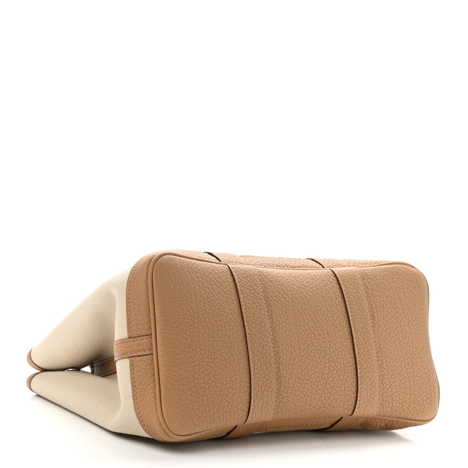 Hermes Toile Militaire Vache Country Garden Party 30 TPM Tote Beton Biscuit 5 of 10