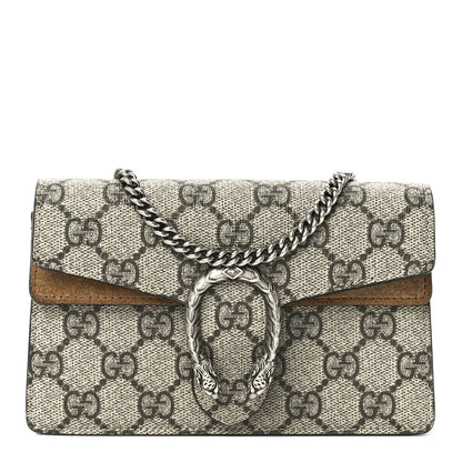 Gucci GG Supreme Monogram Super Mini Dionysus Shoulder Bag Taupe 1 of 10