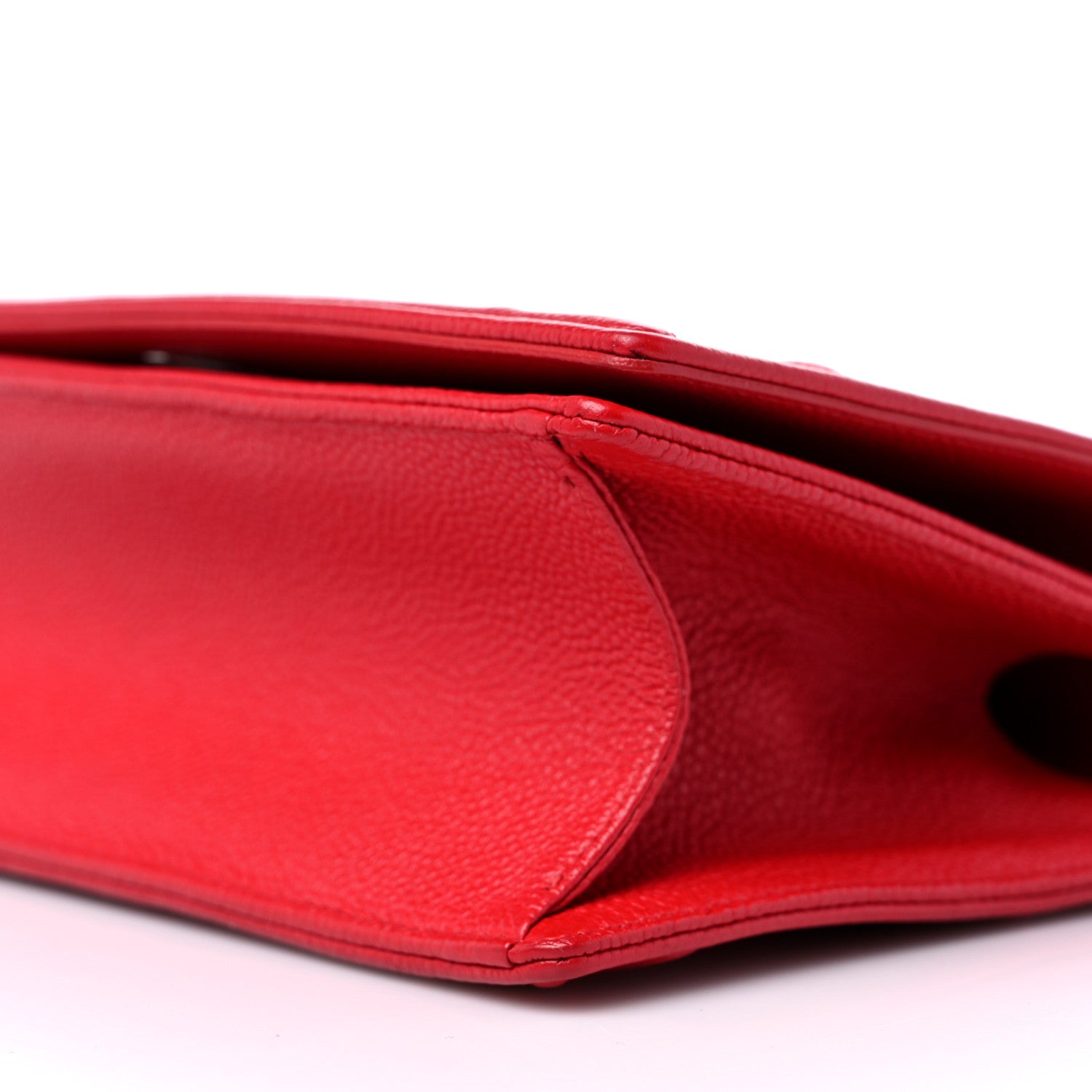 Christian Dior Grained Calfskin Small Diorama Flap Bag Red 9 of 10