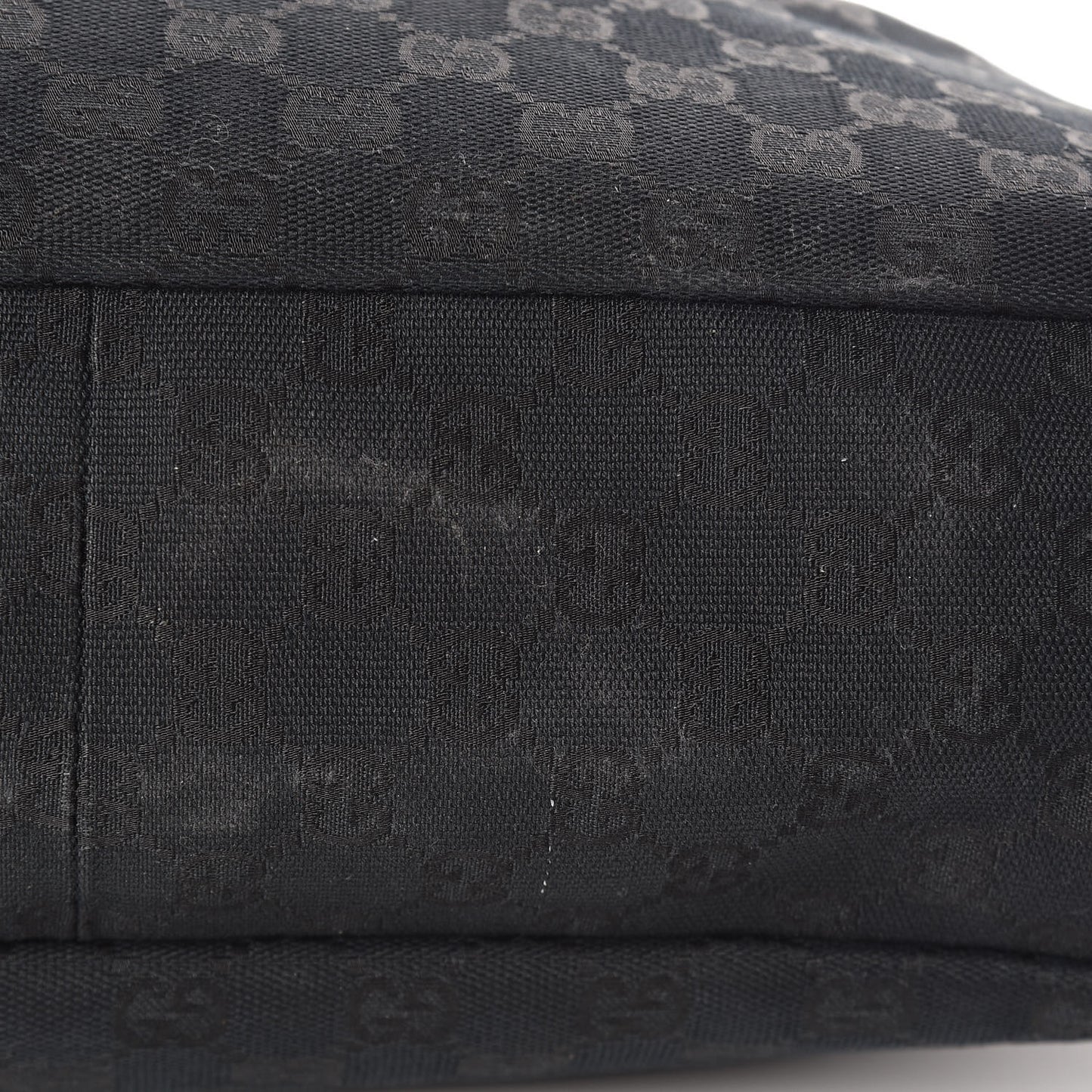 Monogram Medium Horsebit Chain Hobo Black