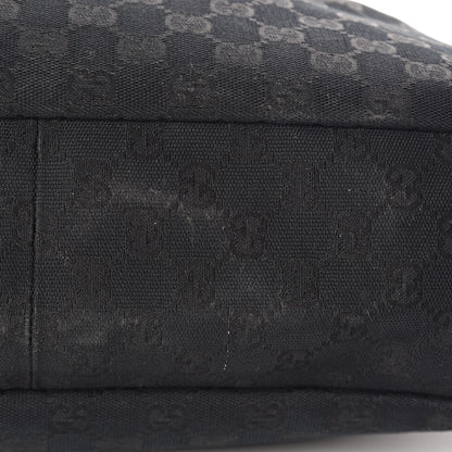 Gucci Monogram Medium Horsebit Chain Hobo Black 16 of 17