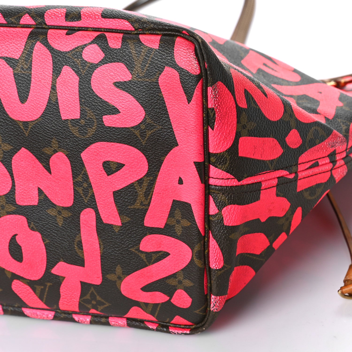Louis Vuitton Monogram Graffiti Neverfull GM Fuchsia 7 of 17