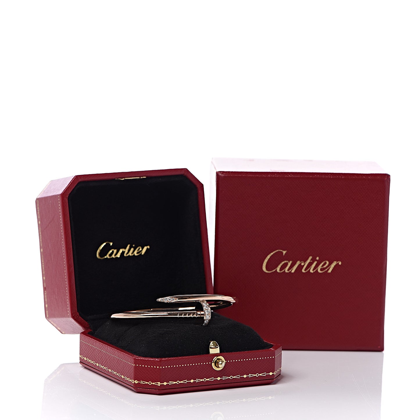 18K Pink Gold Diamond Juste Un Clou Bracelet 16