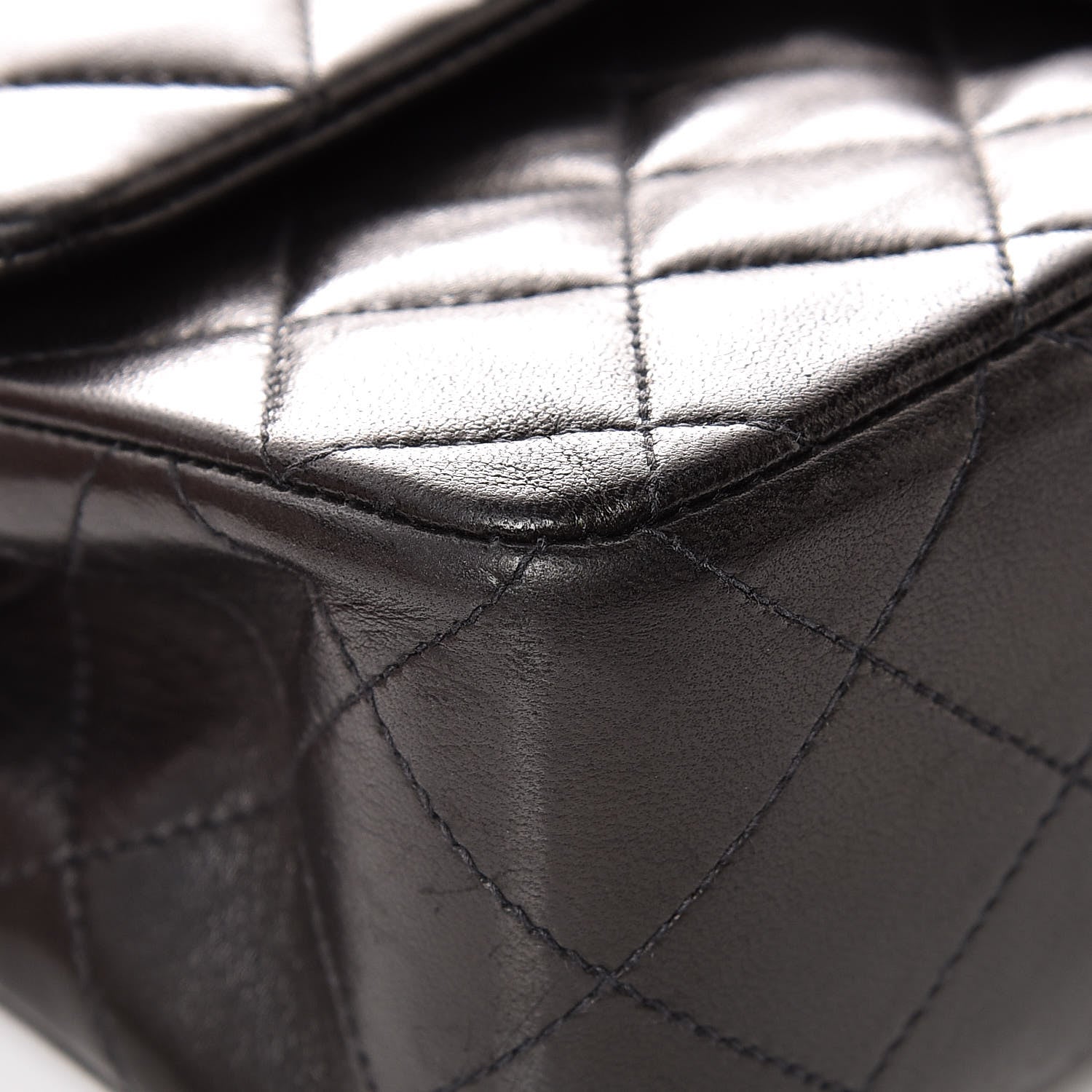 Chanel Lambskin Quilted Small Double Flap Black 10 of 14