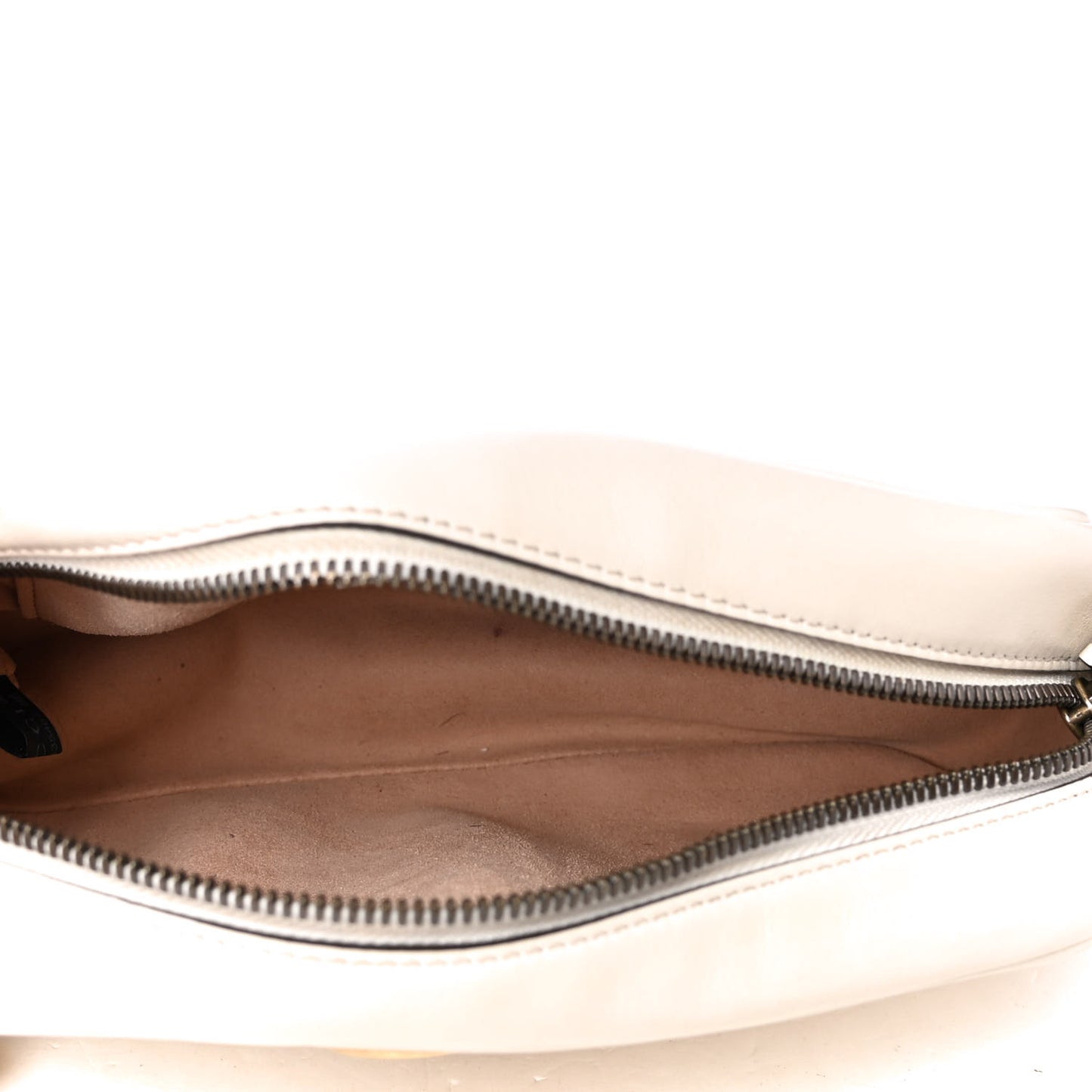 Calfskin Matelasse Small GG Marmont Chain Shoulder Bag White