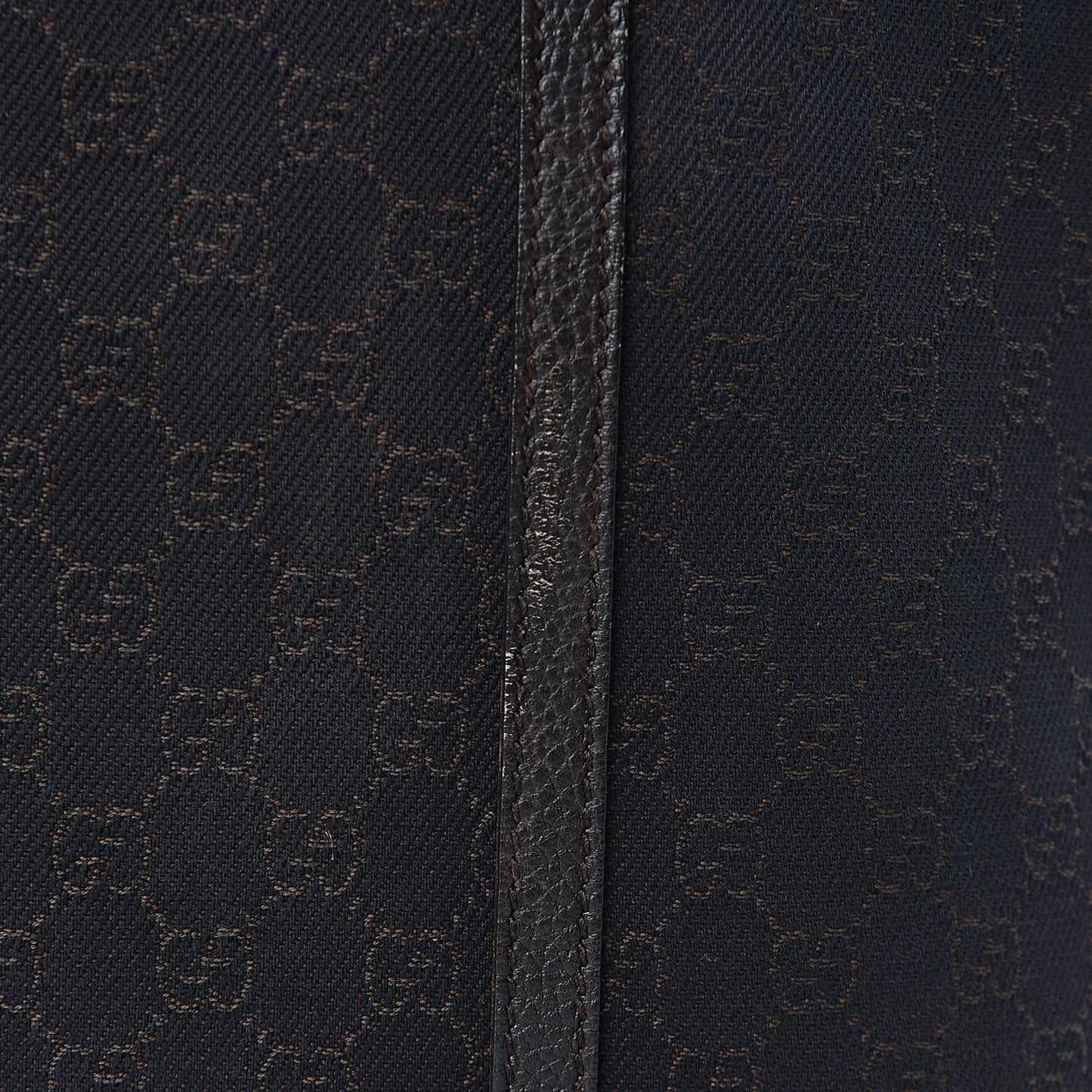 Denim Dollar Calfskin GG Monogram Large Joy Tote Brown
