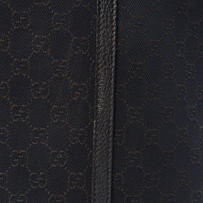 Gucci Denim Dollar Calfskin GG Monogram Large Joy Tote Brown 9 of 12