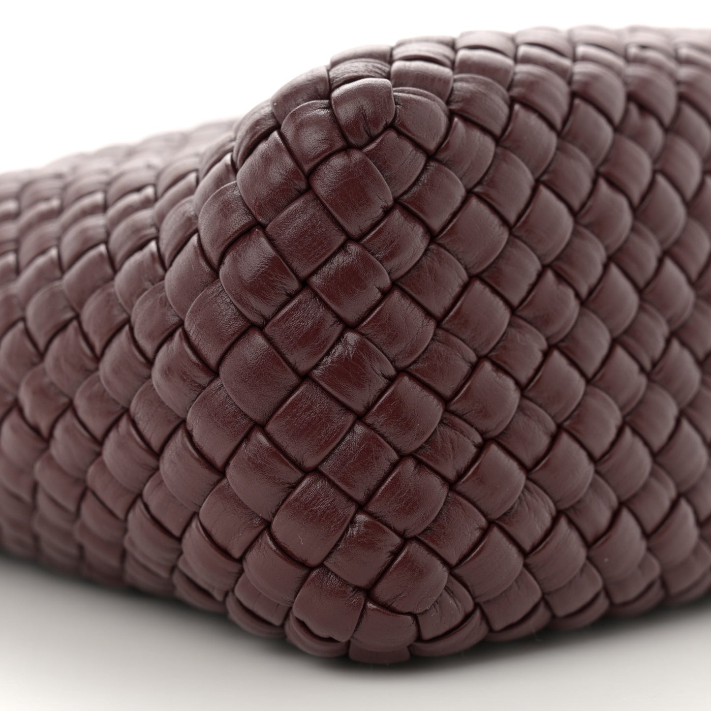 Lambskin Intreccio Small Tosca Crossbody Madder Brown