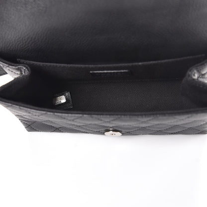 Chanel Grained Calfskin Quilted 2.55 Reissue Flap Belt Bag Clutch Black 11 of 13