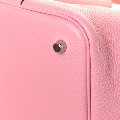 Hermes Taurillon Clemence Picotin Lock 22 MM Rose Sakura 11 of 13