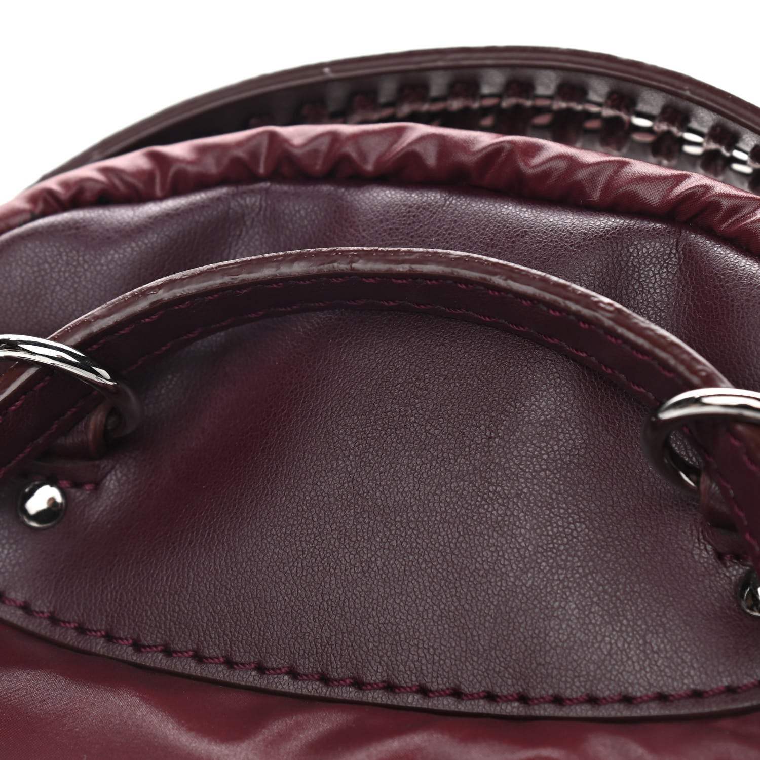 Stella McCartney Polyamide Falabella Go Glitter Stars Backpack Burgundy 11 of 12