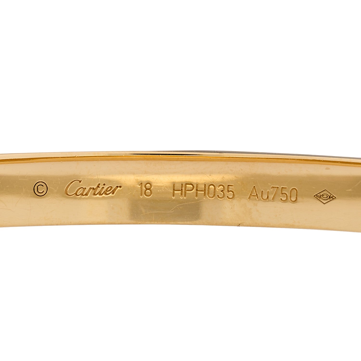 Cartier 18K Yellow Gold LOVE Bracelet 18 3 of 6