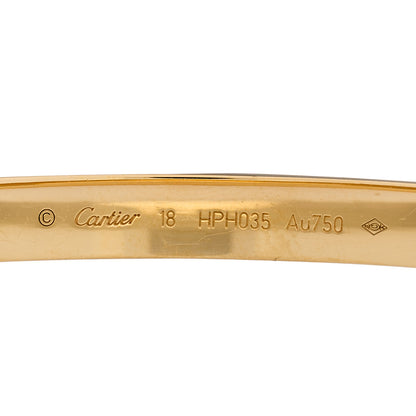 Cartier 18K Yellow Gold LOVE Bracelet 18 3 of 6