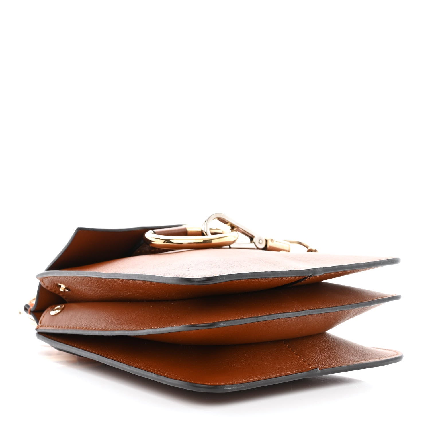 Chloe Suede Calfskin Mini Faye Bracelet Bag Tobacco 4 of 10