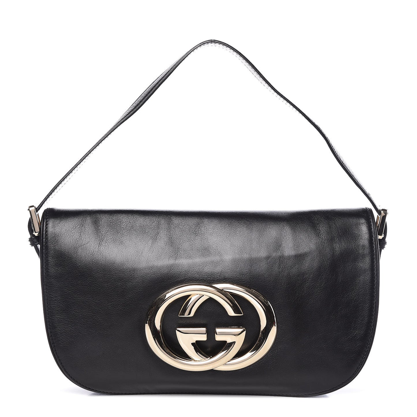 Calfskin Small Britt Shoulder Bag Black