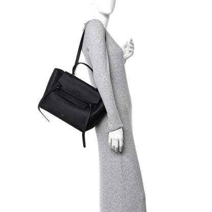 Celine Grained Calfskin Mini Belt Bag Black 2 of 10