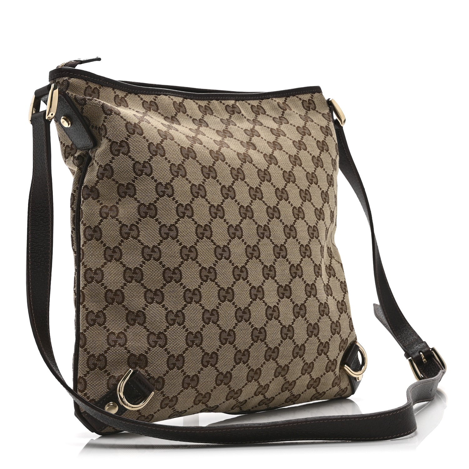 Gucci Monogram Abbey Messenger Bag Dark Brown 3 of 10