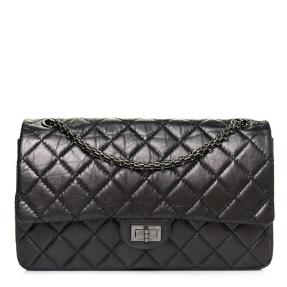 Chanel Aged Calfskin Quilted 2.55 Reissue 226 Flap Black 1 of 15
