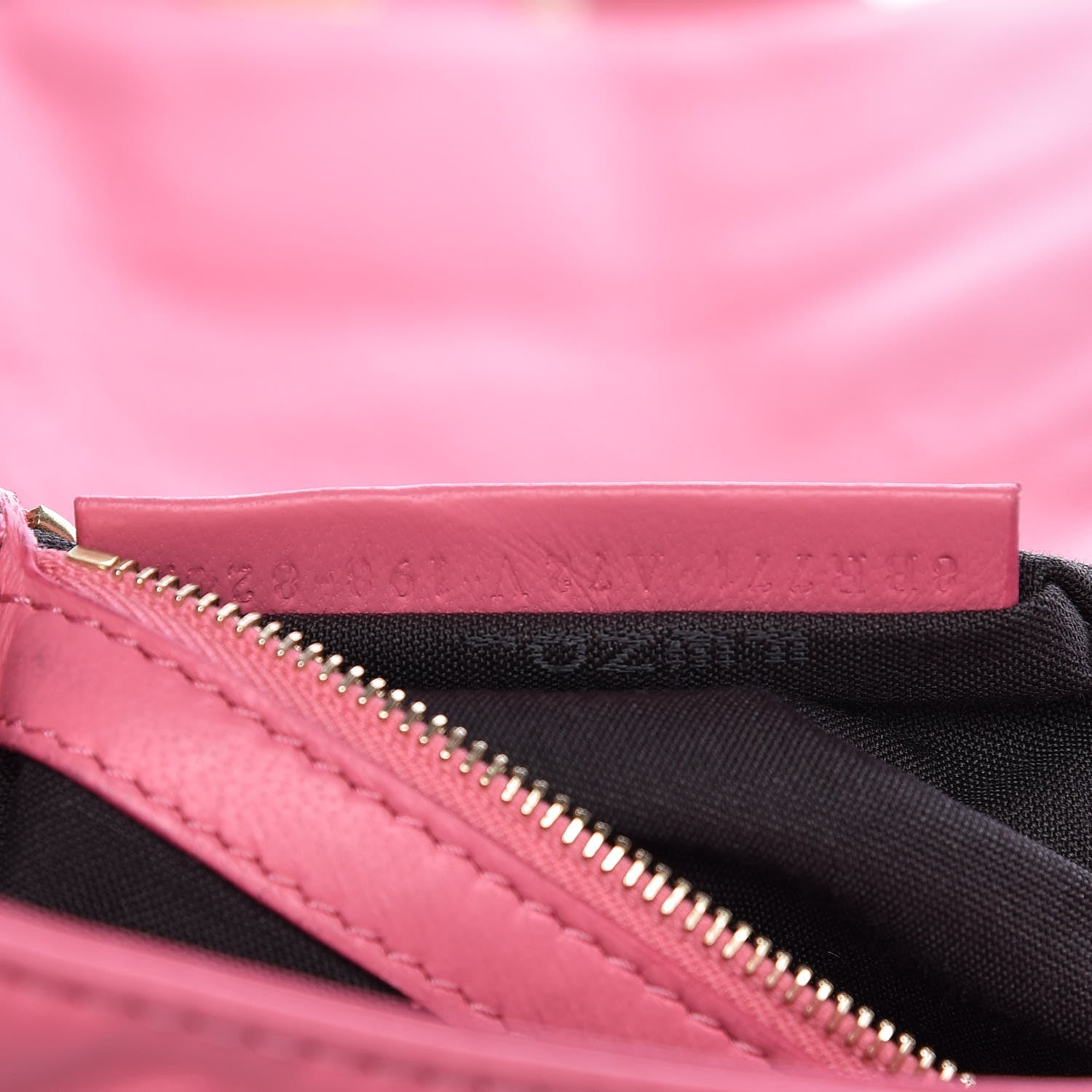 Fendi Nappa FF 1974 Embossed Large Baguette Rosa Fluo 7 of 11