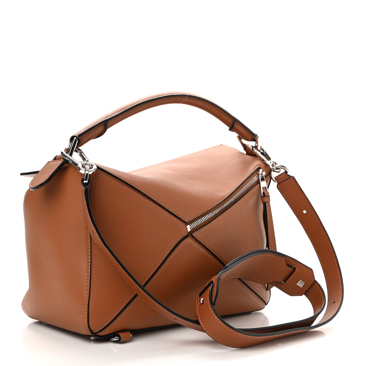 Loewe Calfskin Medium Puzzle Bag Tan 3 of 10