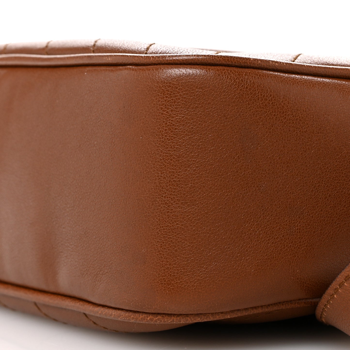 Sakai Be Green Calfskin Diagonal Stitched Small Blondie Shoulder Bag Cuir