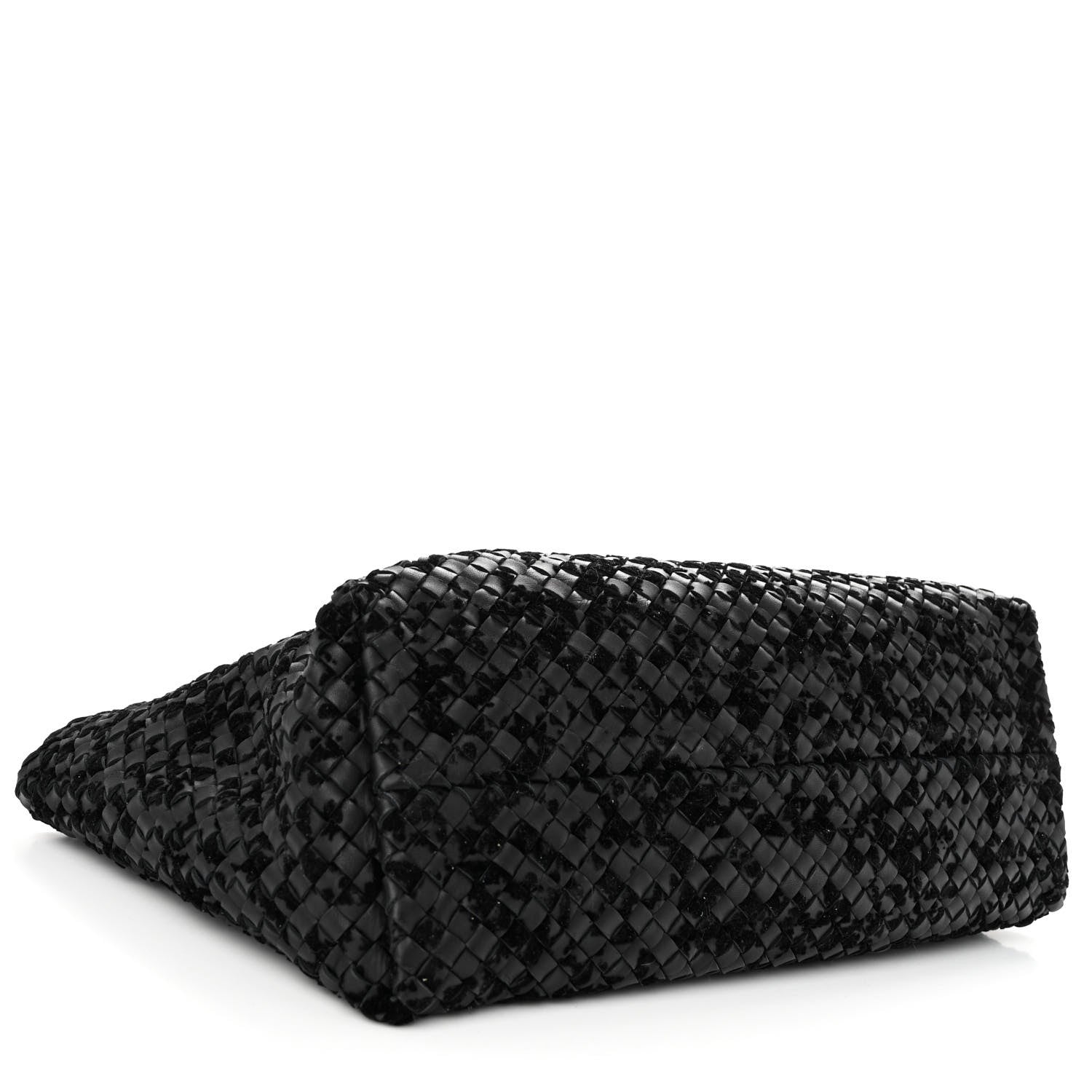 Bottega Veneta Nappa Velours Intrecciato Medium Cabat Black 5 of 10