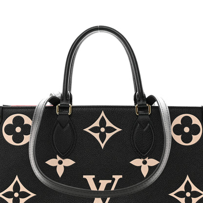 Louis Vuitton Empreinte Monogram Giant Onthego MM Black Beige 5 of 9