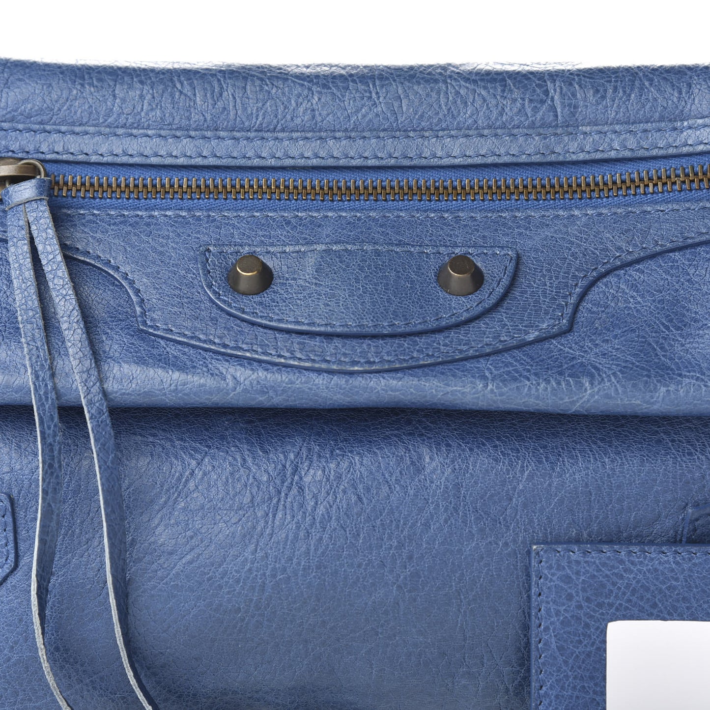 Agneau Classic Hardware Envelope Clutch Bleu Cobalt