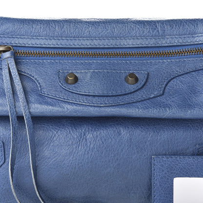 Balenciaga Agneau Classic Hardware Envelope Clutch Bleu Cobalt 10 of 10