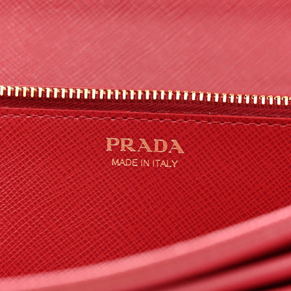 Prada Saffiano Lock Portafogli Flap Wallet Fuoco 6 of 10