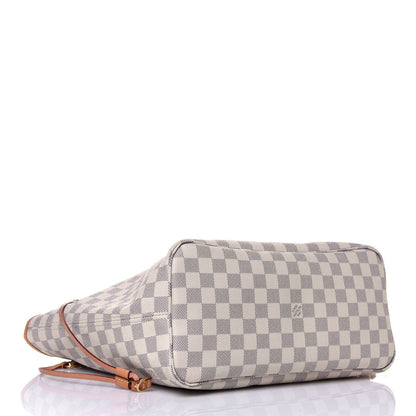 Louis Vuitton Damier Azur Neo Neverfull MM Rose Ballerine 4 of 16
