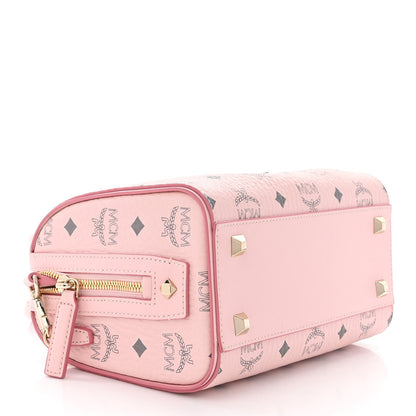 MCM Visetos Essential Boston Bag Powder Pink 4 of 14