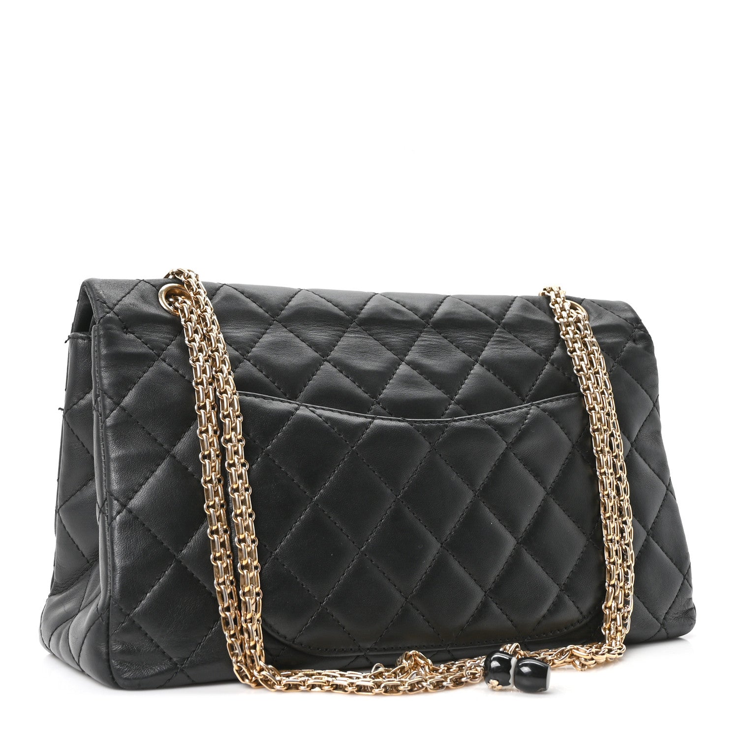 Chanel Calfskin Quilted 2.55 Paris Shanghai China Doll Reissue 227 Flap Black 2 of 9